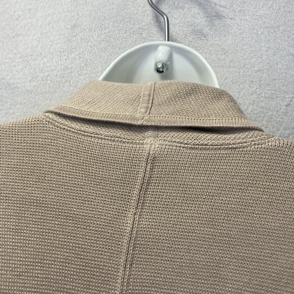 MarlaWynne Oversized Cardigan Sweater Womens XXS Tan Poncho Lagenlook Pockets - Picture 15 of 16